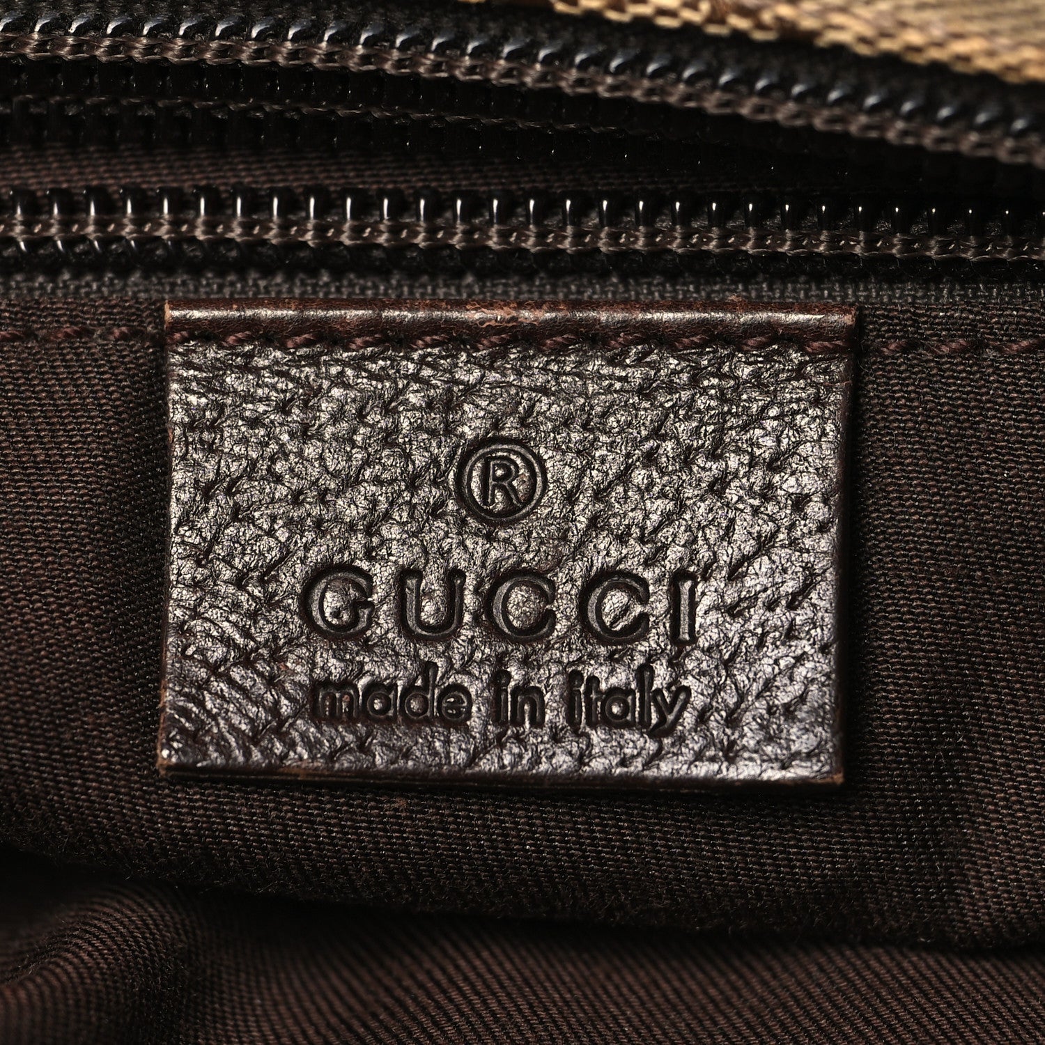 Monogram Web Small Flat Messenger Bag Brown