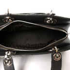 Metallic Calfskin Cannage Stitched Small East West Lady Dior Bronze