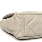 Lambskin Quilted Large Chanel 19 Flap Grey