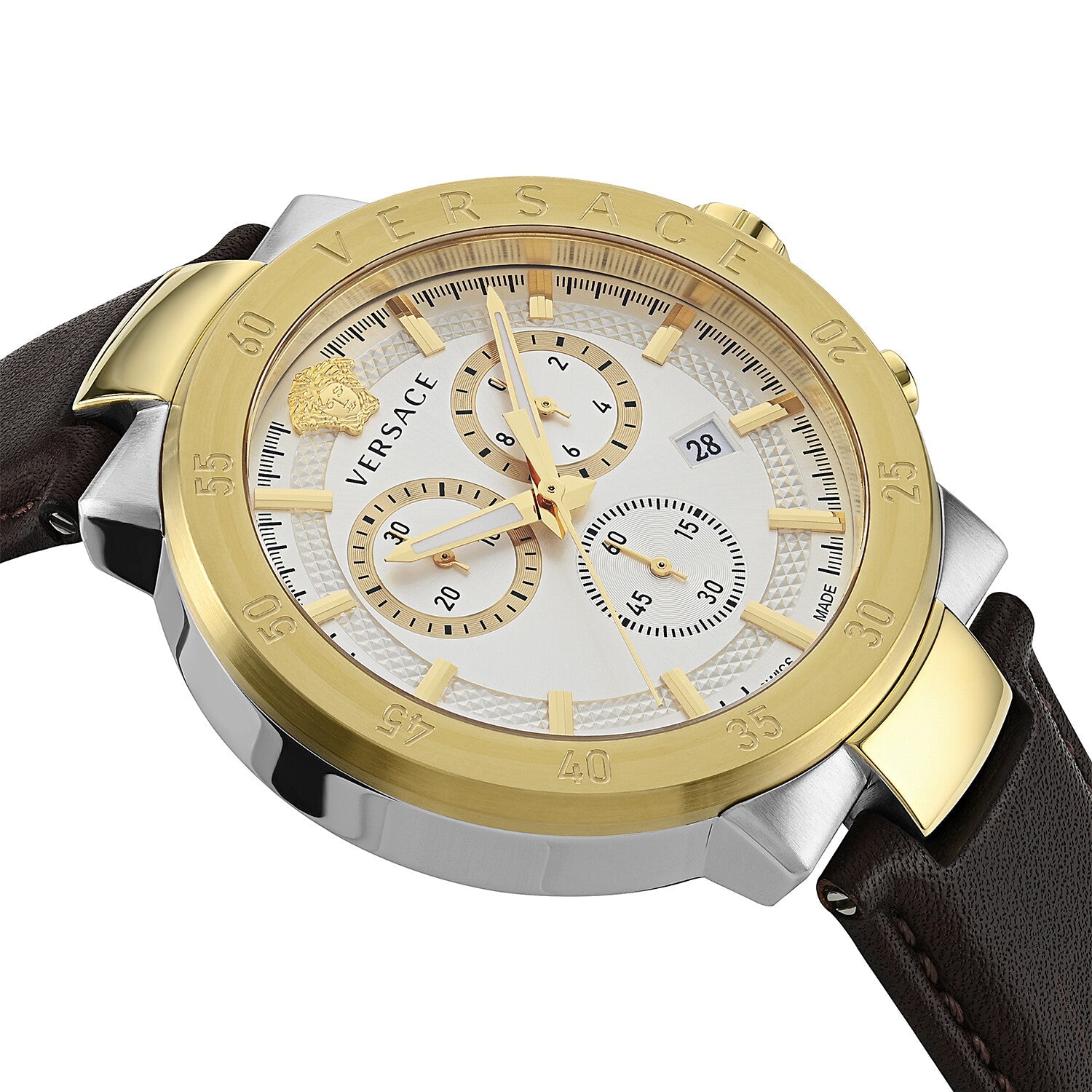 Versace Urban Mystique Men's Chronograph White Gold Watch