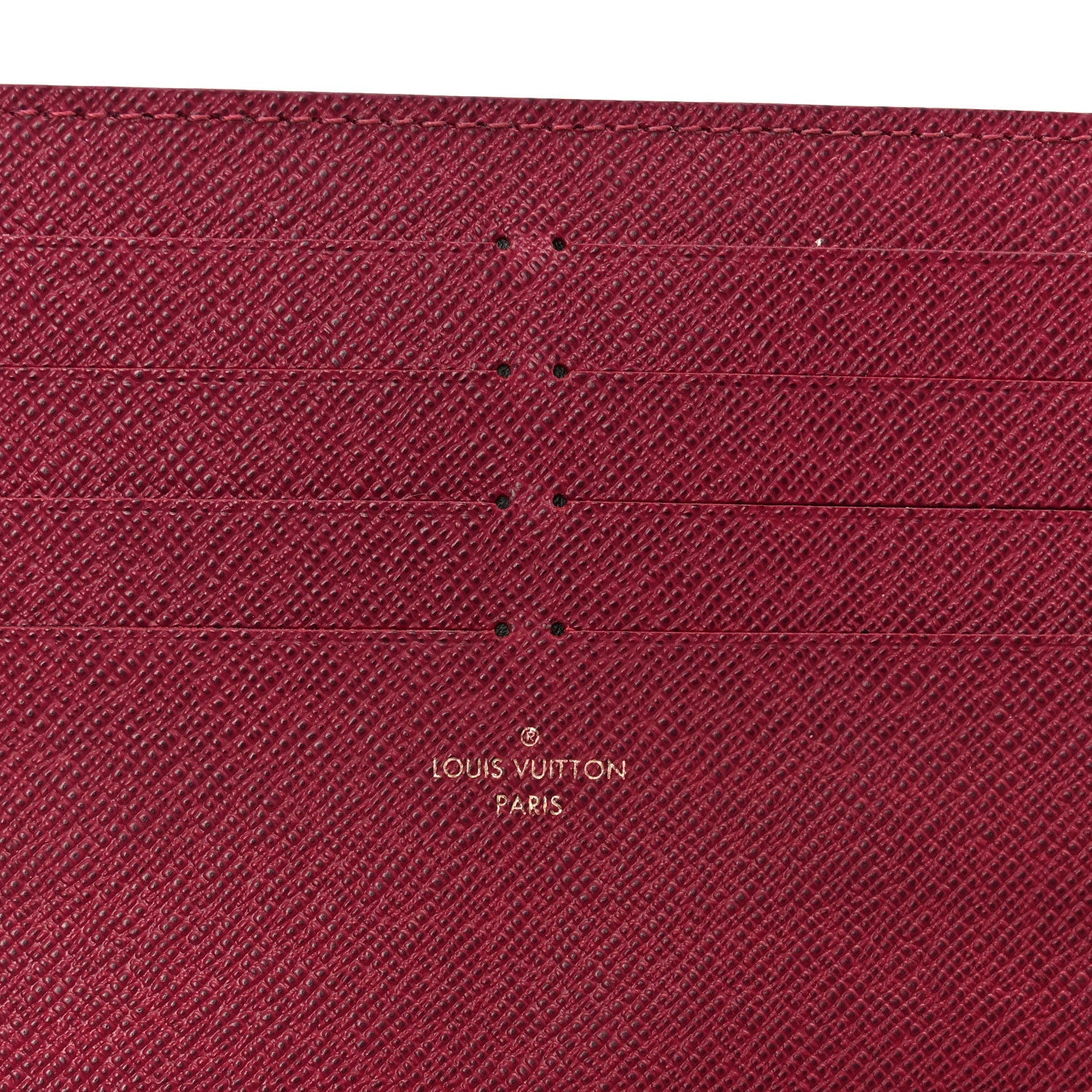 Monogram Pochette Felicie Chain Wallet Fuchsia