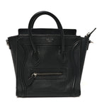 Pebbled Calfskin Nano Luggage Black
