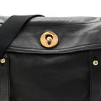Calfskin Muse Two Messenger Black