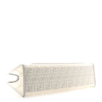 TPU FF Vitello Century Plexiglass Medium Runaway Shopper Tote White