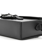 Azalea Calfskin Monochrome Mini Horsebit 1955 Shoulder Bag Black