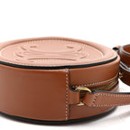 Smooth Calfskin Cuir Small Triomphe Oval Crossbody Purse Tan