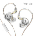 Earphones Bass Earbuds In Ear Monitor Headphones Sport Noise Cancelling HIFI Headset with Mic