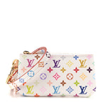 LV X TM Monogram Multicolor Phone Holder White