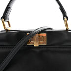 Nappa Mini Peekaboo Iconic Satchel Black