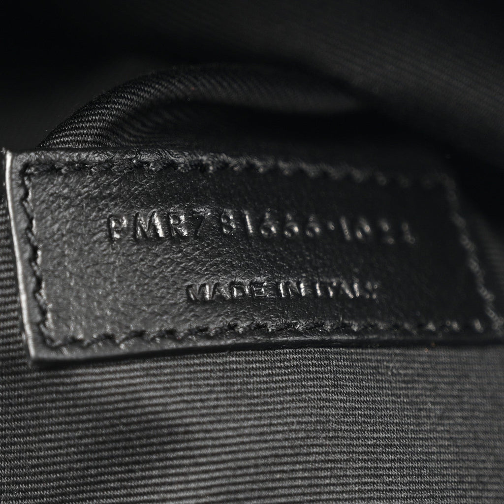 Lambskin Matelasse Monogram Medium Jamie 4.3 Pochon Black