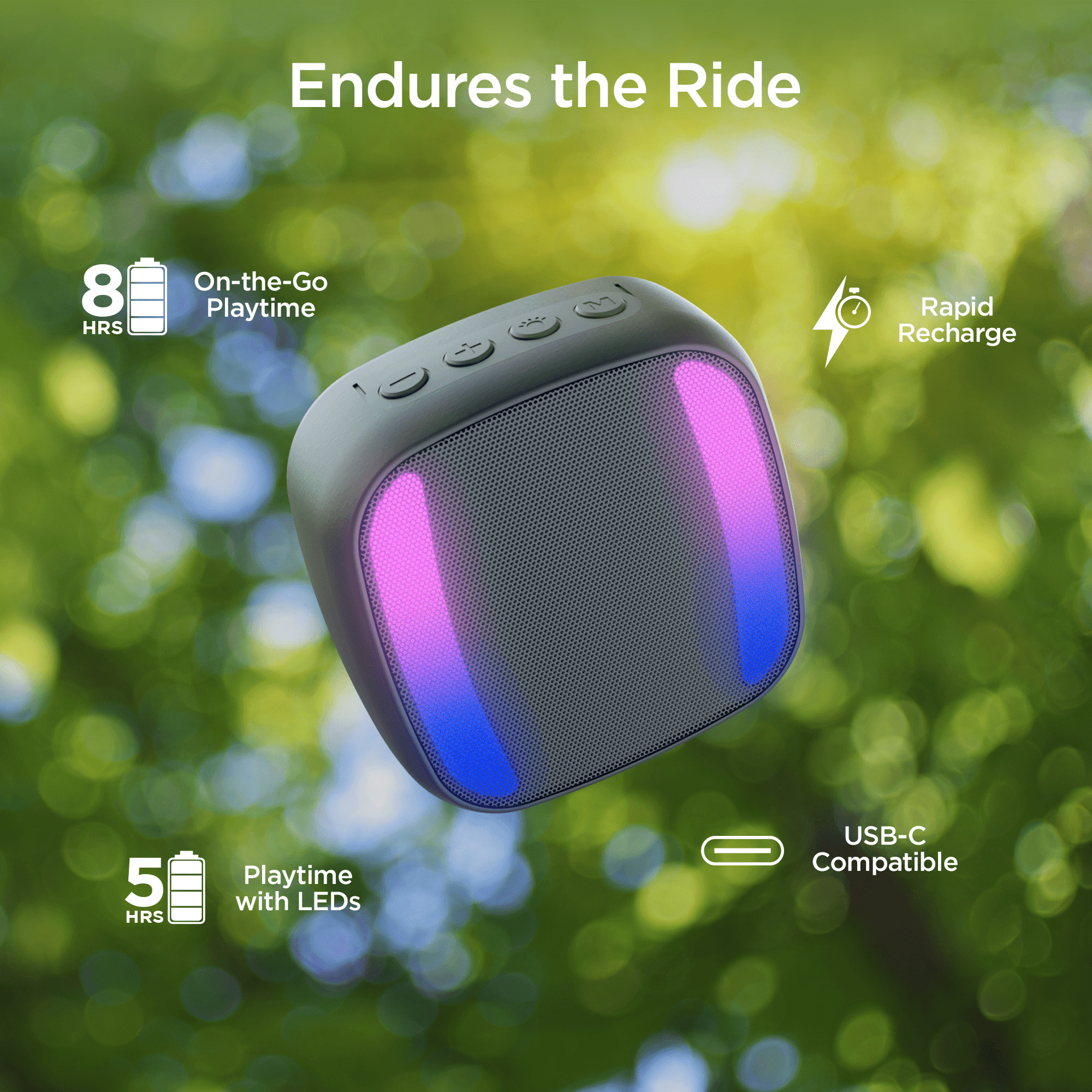 Spin Cycle LED Wireless Bike Speaker