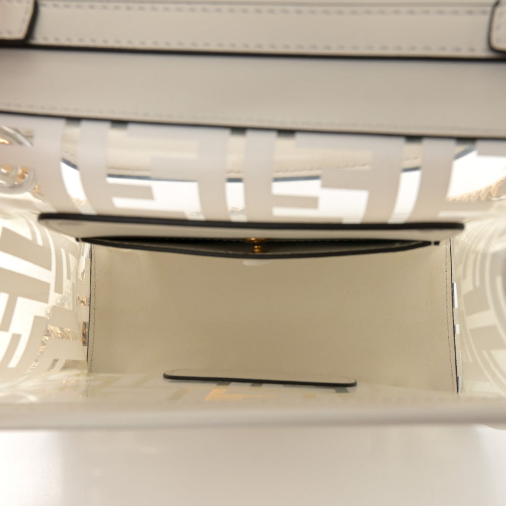 TPU FF Vitello Century F is Fendi Small Kan I Shoulder Bag White