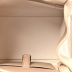 Grained Calfskin Soft Margaux 10 Bag Dark Taupe
