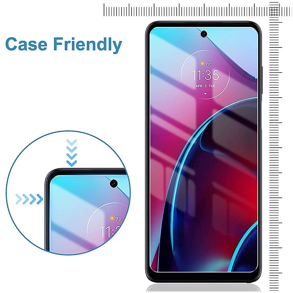 SAHARA - ZeroDamage Ultra-Strong+ Tempered Glass Screen Protector (2-Pack) - Motorola Moto G Stylus 2022