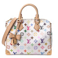 LV X TM Monogram Multicolor Speedy Bandouliere 25 White