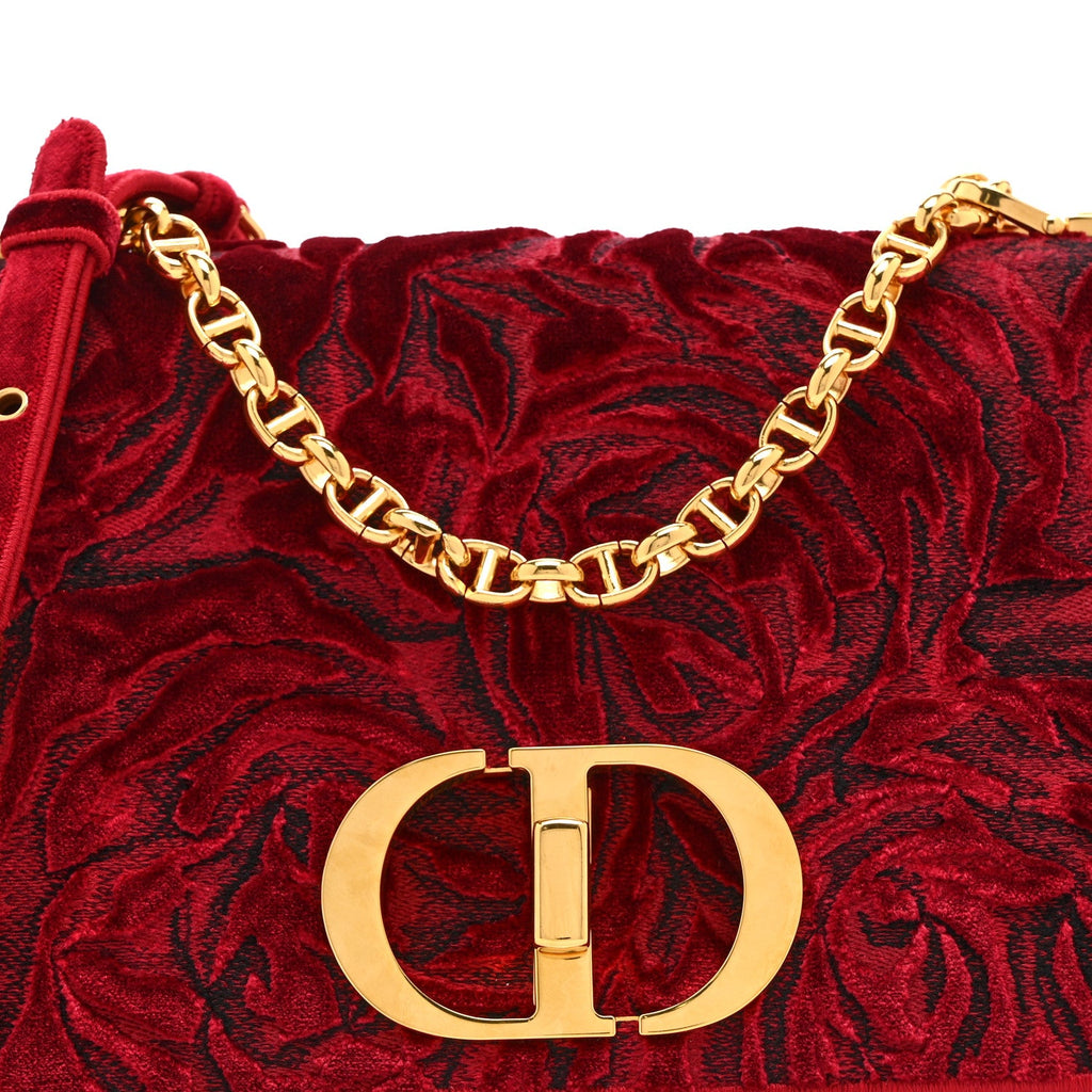 Velvet Rose Medium Caro Bag Rouge