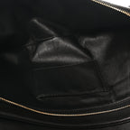 Calfskin Stitched Thin City Clutch Black