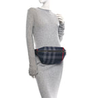 House Check Sonny Bum Bag Navy Grey