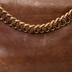 Soft Calf Shopping Tote Brown