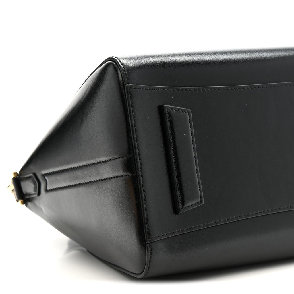 Shiny Lord Calfskin Small Antigona Black