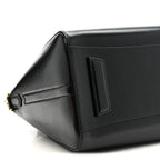 Shiny Lord Calfskin Small Antigona Black