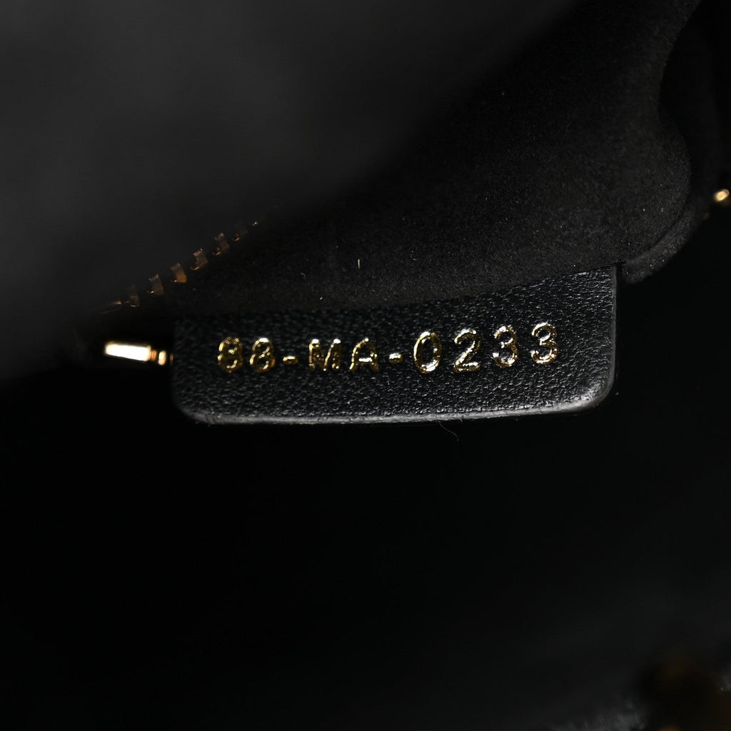 Lambskin Cannage Small My ABCDior Lady Dior Black