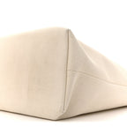 Canvas Calfskin Horizontal Cabas Natural Tan