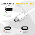 Entronix USB-A to Micro-USB Charger Cable, 2-Pack [3FT] Micro-USB Cable Compatible with Android