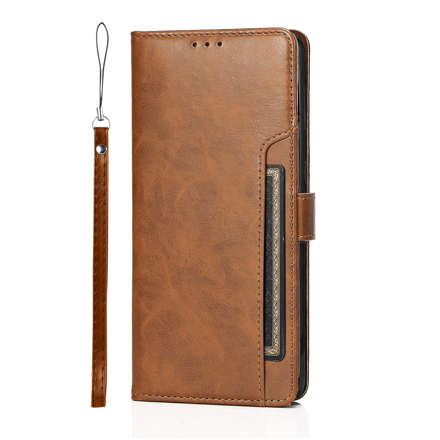 SAHARA - Indy Series Genuine Leather Wallet Case - Samsung Galaxy S23+