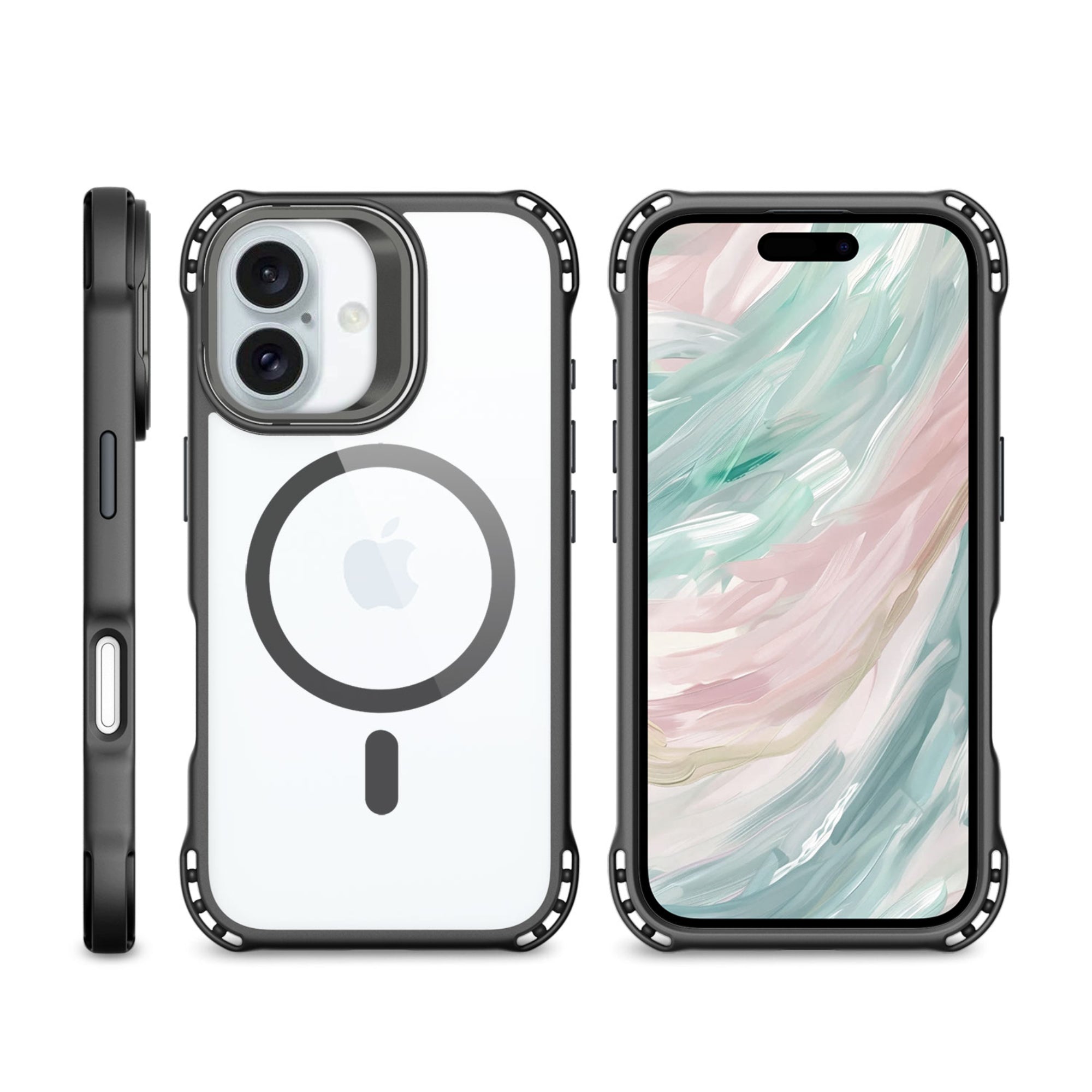 SAHARA - Venture Series Clear Rebound Case with Kickstand -  Apple iPhone 16 Plus