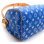 Calfskin Monogram Speedy P9 Bandouliere 25 Blue