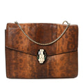 Karung Serpenti Forever Medium Shoulder Bag Brown