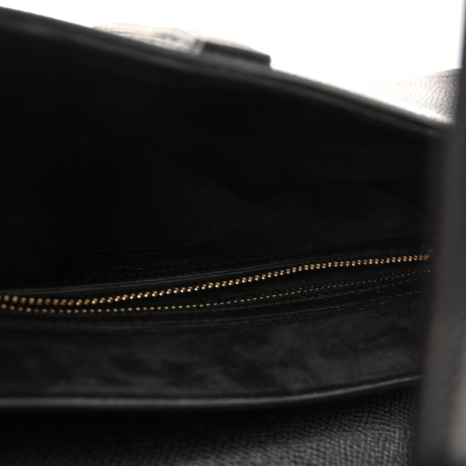 Grained Calfskin Saddle Bag With Strap Black