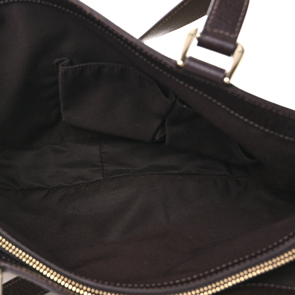 Monogram Medium Abbey Tote  Brown