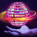 Flying Orb Ball (Pink) with Dazzling Lights, Magic Hover Spinner, Boomerang Drone, Floating Cosmic Globe