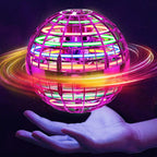 Flying Orb Ball (Pink) with Dazzling Lights, Magic Hover Spinner, Boomerang Drone, Floating Cosmic Globe