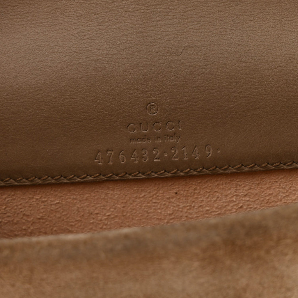 GG Supreme Monogram Super Mini Dionysus Shoulder Bag Taupe