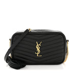 Grain De Poudre Matelasse Monogram Mini Lou Camera Bag Black