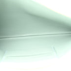 Plastic Bag with Cloudy Lambskin Solo Zip Pouch Clutch Celadon