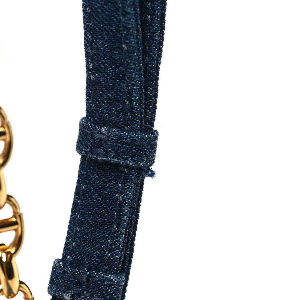 Denim Cannage Small Caro Bag Blue