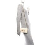 Boarded Plutone Calfskin Horsebit 1955 Wallet On Chain Mystic White