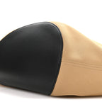 Canvas Calfskin Medium Lotus Tote Black Honey