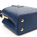 Ostrich Capucines Mini Indigo