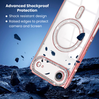 Entronix [Magnetic] Case Compatible with iPhone 17 Air - [Clear Back] Luxury Diamonds