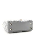 Lambskin Cannage Small My Lucky Badges My Lady Dior Grey
