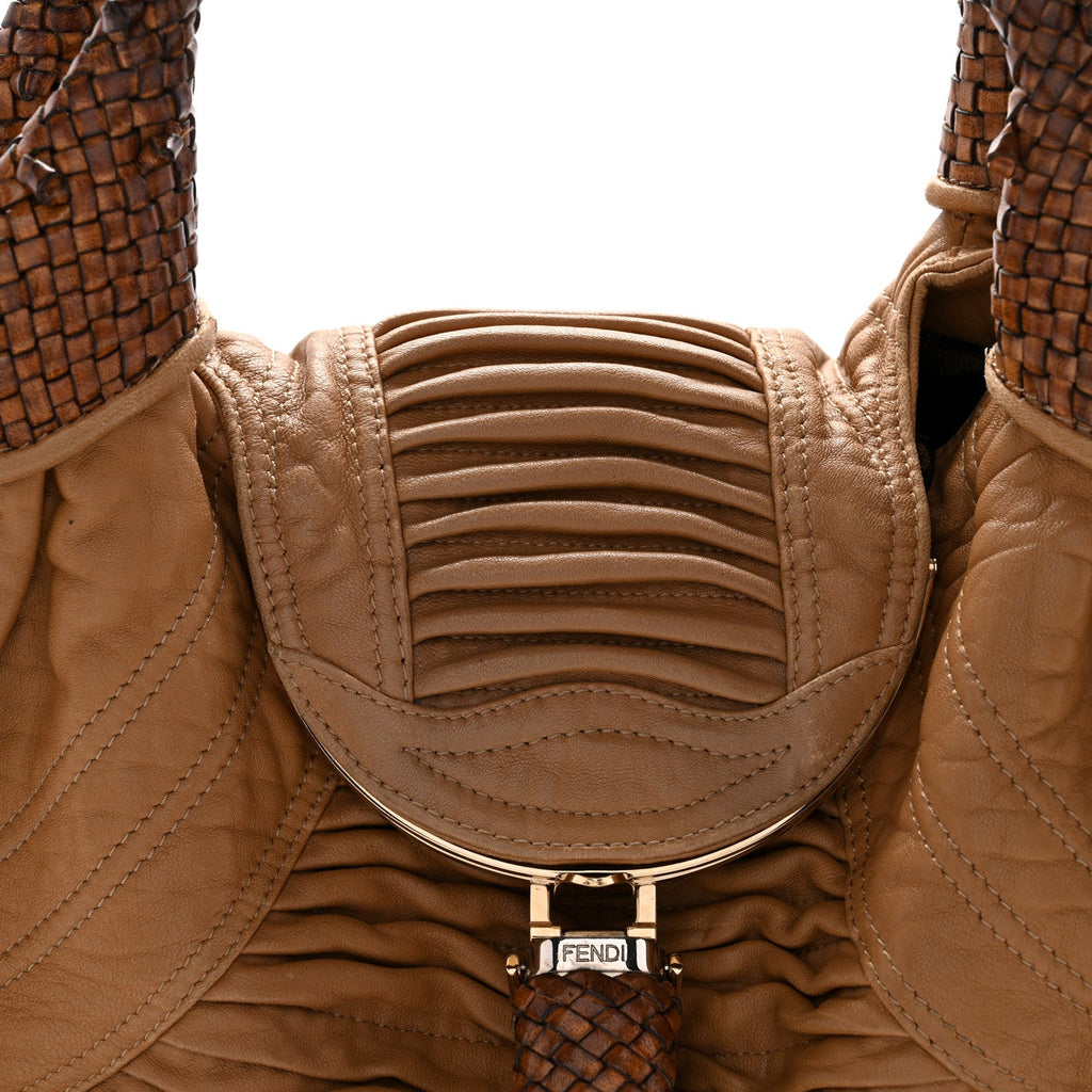 Nappa Pleated Nuvolata Spy Bone