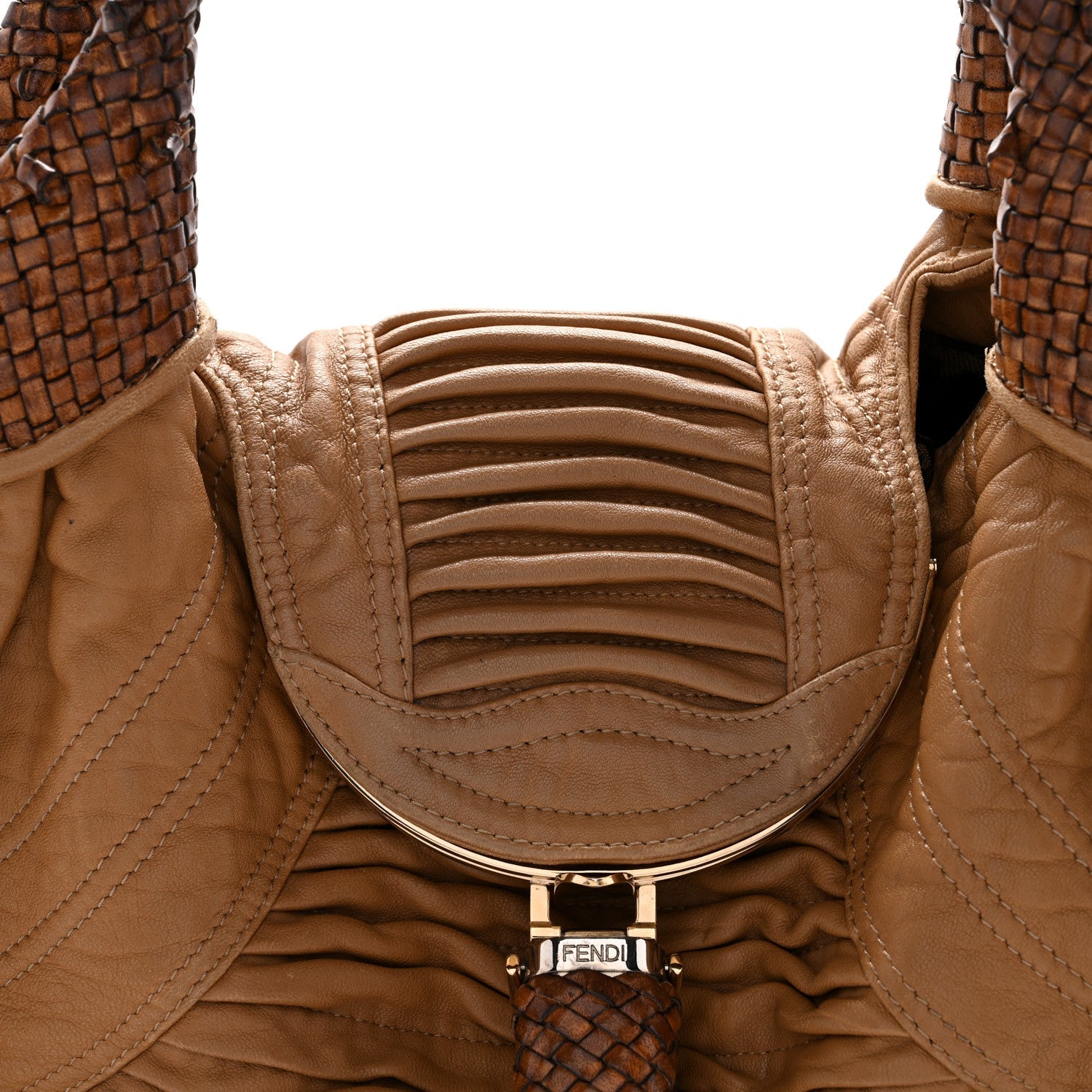 Nappa Pleated Nuvolata Spy Bone