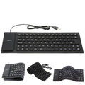 Waterproof Silicone Keyboard Foldable Flexible USB Dustproof DirtProof Full Size