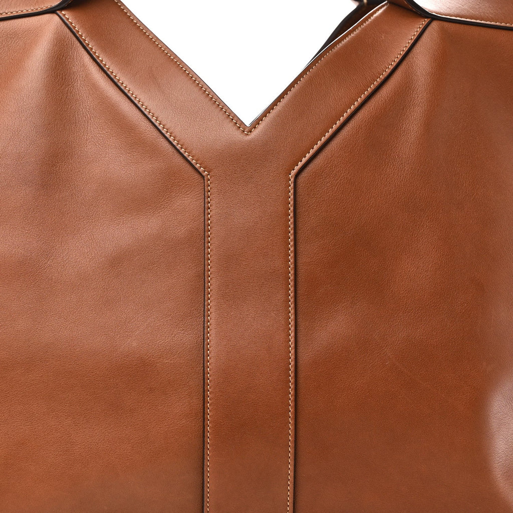 Calfskin Y Tote Brick