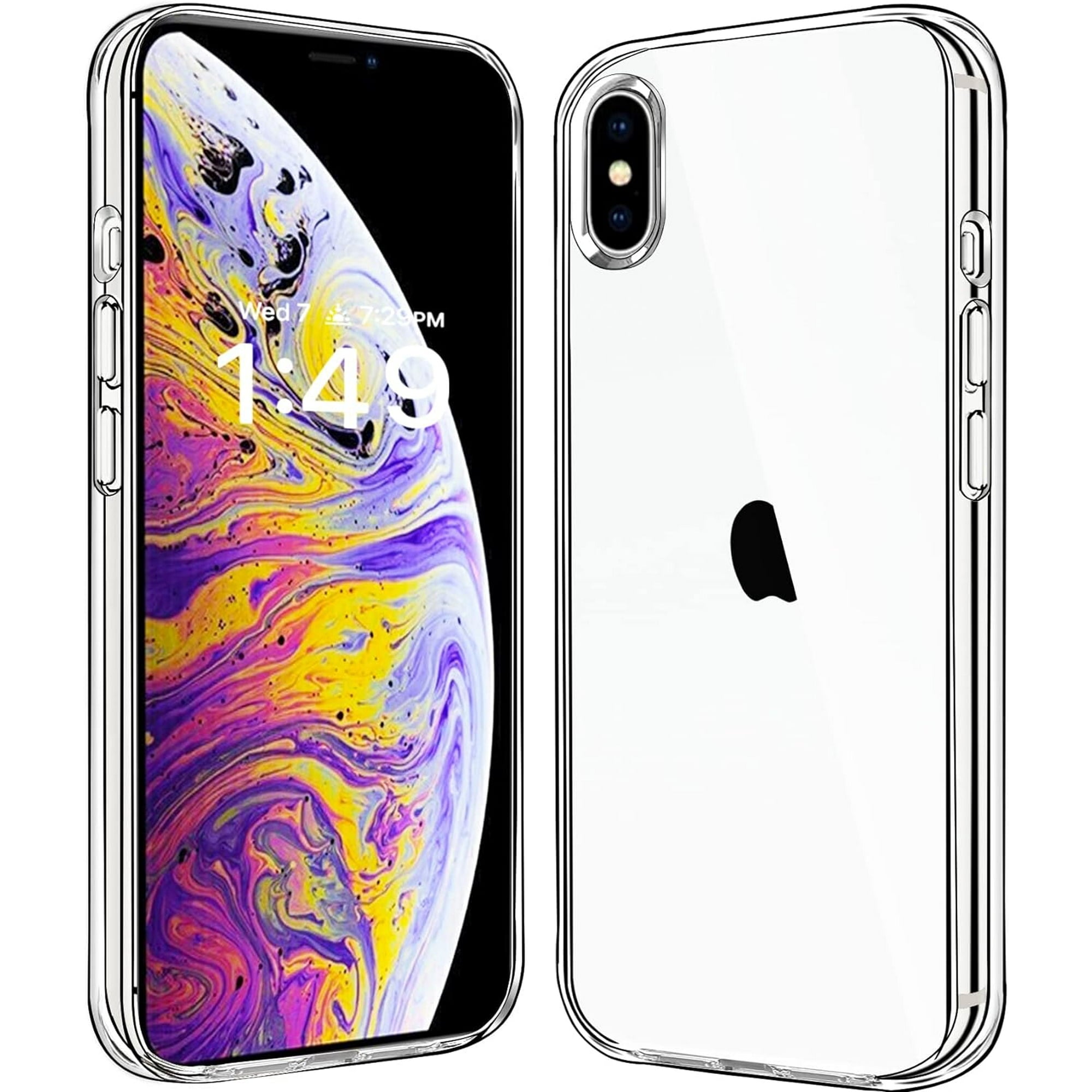 Entronix Case Compatible with iPhone XS Max - [Hard Back] Thick Clear